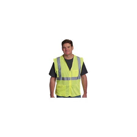 Pip CLASS 2 MESH VEST, 2 POCKETS H&L CLOSURE, PK 50 302-0702-LY/XL